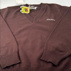 Chocolate V-Neck Sweater